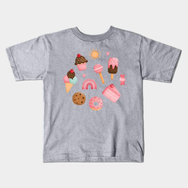 dessert llustration Kids T-Shirt by haistarin